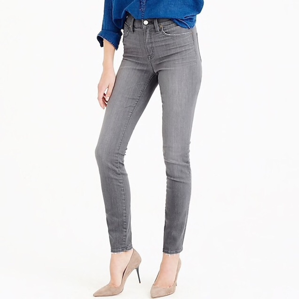 J. Crew | High Rise Skinny Jeans in Grey